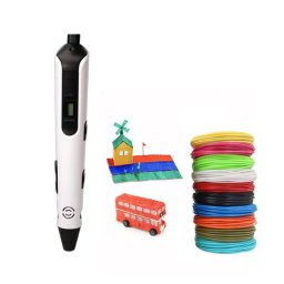 Bolígrafo 3D LCD Kit 20 Colores PLA/ABS Temperatura y Velocidad Ajustable Control Continuo