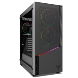 Caja gaming Yeyian ELARA YCM-APELA-M1 RGB cristal templado ATX USB-C 4 ventiladores