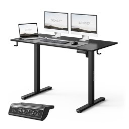 SENSE7 Nojo Light Escritorio Regulable Eléctrica con Motor 120x60 Negro