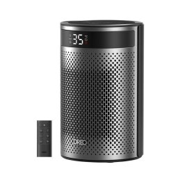 Dreo calefactor cerámico portátil Atom 416 1500W plata y negro