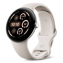 Smartwatch Google Pixel Watch 3 GPS Wifi 45mm AMOLED Cardio Salud Plata