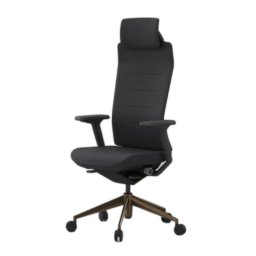 Silla de oficina ergonómica Actiu Tnk Flex Soul Metal Negra con Brazos 3D y Cabecero