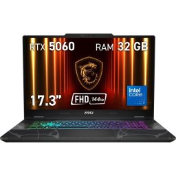 Portátil MSI Cyborg 17 B2RWFKG-068XES 15.6" Intel Core 7 240H 32GB 1TB SSD RTX 5060 8GB FreeDOS RGB