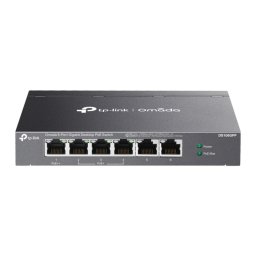 Switch TP-Link Omada DS106GPP 6 Puertos Gigabit PoE+ Carcasa Metálica Sin Ventilador