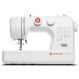 Máquina de coser Singer SM024 portátil 24 puntadas brazo libre LED rojo-blanco