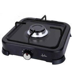 Placa de gas JATA JECG2721 negra 1 zona portátil tapa protectora fácil limpieza