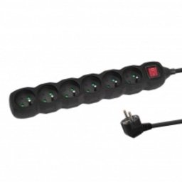 Regleta Esperanza ELK219K 6 tomas Tipo E cable 5 m interruptor protección infantil