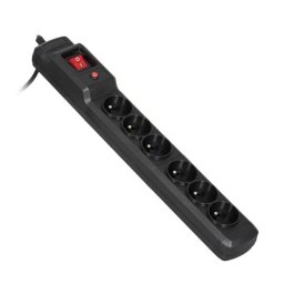 Base de enchufes Activejet COMBO 6GN 5 m 6 tomas interruptor protección hogar oficina negro