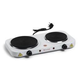 Cocina eléctrica Melchioni Cook 2 2 zonas hierro fundido termostato regulable blanca
