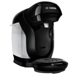 Cafetera de cápsulas Bosch TAS112E 0,7L 1400W negra compacta