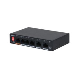 Switch Dahua PFS3006-4GT-60-V2 6 Puertos Gigabit PoE Montaje Pared