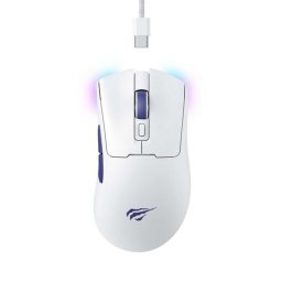 Ratón Havit 6950676229837 Inalámbrico/Batería 10000 DPI Blanco 7 Botones RGB