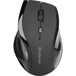 Ratón Defender ACCURA MM-295 inalámbrico 1600 DPI negro 6 botones ergonómico