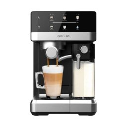 Cafetera Semiautomática Cecotec Power Espresso 20 Touch & Cream 1,8L 20 bares con depósito de leche