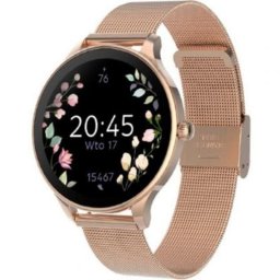Forever Velora SB-306 Bluetooth 38,2mm AMOLED Oro Rosa IP67 Pulsómetro Monitor Sueño Mujer