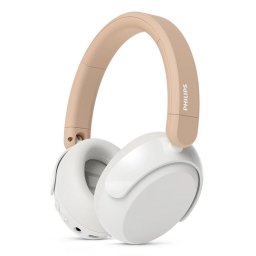 Auriculares Philips 5000 series TAK5500AL/00 inalámbricos y con cable Bluetooth, Cancelación de Ruido, micrófono y compatibilidad asistente de voz, ámbar y blanco