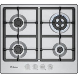 Placa de gas Balay 3ETX565CB 4 fuegos 60 cm acero inoxidable seguridad Wok