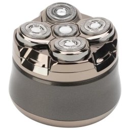 Afeitadora Eléctrica Jata JBMA1444 en Húmedo y Seco, 5 Cabezales, Pantalla LED, Batería 1200 mAh, Cromo