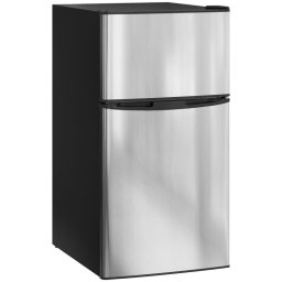 Homcom Mini Nevera Silenciosa 88 L Clase E Bajo Encimera Puerta Reversible Negro