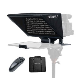 Teleprompter Feelworld TP16 plegable 16" aluminio, control Bluetooth, app iOS/Android