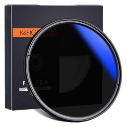 Filtro ND variable K&F CONCEPT ND2-ND400 72mm multicapa azul ajuste 1-8,6 pasos