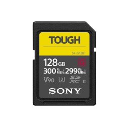 Tarjeta SD Sony SF-G128T Tough 128GB R300/W299 IP68 Ultra Resistente