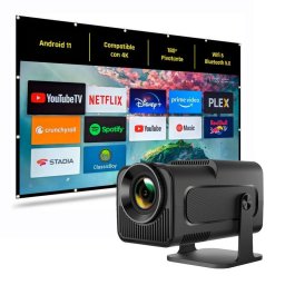 Proyector iggual MP1080 FullHD 300 Lúmenes 150" LED LCD Smart TV WiFi 6 Portátil