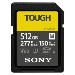 Tarjeta SD Sony SF-M Tough 512GB IP68 277 MB/s V60 Resistente