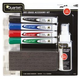 Kit de accesorios Rexel para pizarra blanca con rotuladores, borrador y spray