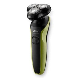 Afeitadora Ufesa Power Trim Rotativa 50min USB Cuchillas Duo Edge Negro Verde