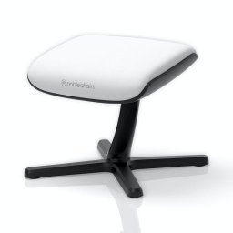 Reposapiés noblechairs NBL-FR-PU-WED blanco aluminio espuma ángulo 45°