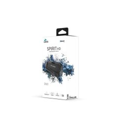 Intercomunicador Cardo Spirit HD Duo inalámbrico Bluetooth para moto resistente al agua negro