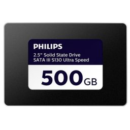 Disco Duro Philips S130 500GB SSD 2,5" 550MB/s Cifrado AES