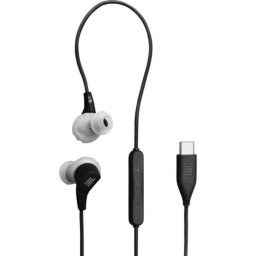 Auriculares JBL Endurance Run 3C con cable USB-C deportivos resistentes al agua y polvo negros