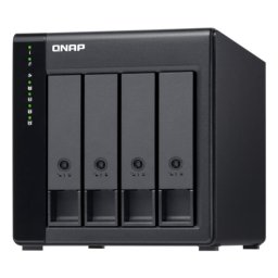 Caja discos duros QNAP TL-D400S 4 bahías Acero/Plástico Negro Gris Hot-Swap Expansion PCIe