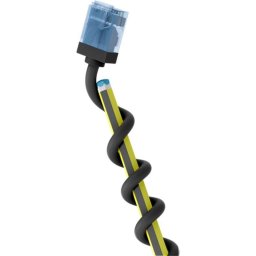 Cable de red Goobay 74232 Cat6a 0,5 m UTP negro ultraflexible
