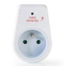 Regleta Nedis EXSO100SPE1WT 1 Toma con Protección contra Rayos