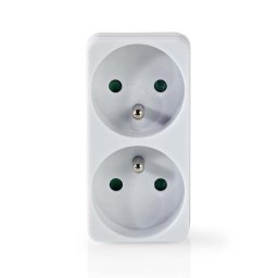 Regleta Nedis PSSPL200C2WT 2 Tomas Compacta Interior Blanco