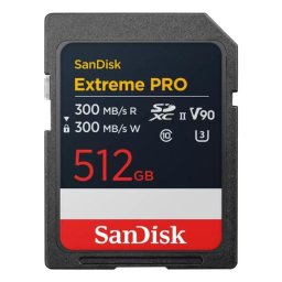 Tarjeta SD SanDisk Extreme PRO SDSDXDM-512G-GN4IN 512GB UHS-II V90 300MB/s resistente
