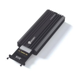 Carcasa externa Heden 0-BEHEDM2DUAL M.2 Aluminio Negro USB 3.1 Tipo-C Extraíble