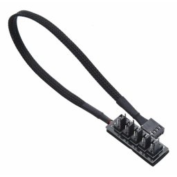 Hub ventiladores PWM Gelid FC-PWM-04 4 puertos 3-pin/4-pin negro compacto