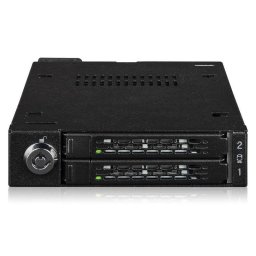 Rack ICY DOCK MB092VK-B para 2 SSD NVMe U.2/U.3 PCIe 4.0 en bahía 3,5
