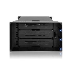 Caja para discos duros ICY DOCK MB830SP-B 3.5 pulgadas metálica negro hot-swap