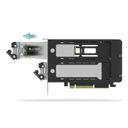 Tarjeta adaptadora ICY DOCK MB842M5P-B ExpressSlot Elite PCIe 5.0 x8 2x M.2 NVMe extraíble