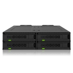 Carcasa ICY DOCK MB324V4P-B para 4 SSD NVMe PCIe 4.0 U.2/U.3 bahía 5,25" ventilación activa