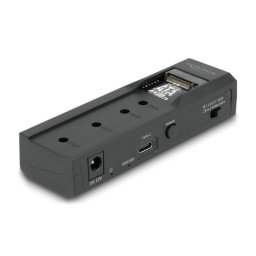 Base de conexión DeLock 64253 USB-C para SSD/HDD 2.5/3.5 y M.2 NVMe SATA Plug and Play