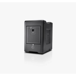 Caja para discos Sandisk G-RAID Shuttle 4 4 bahías Aluminio Negro RAID USB-C Thunderbolt
