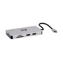 Estación acoplamiento Eaton U442-DOCK8G-GG USB-C 2x HDMI 100W Ethernet