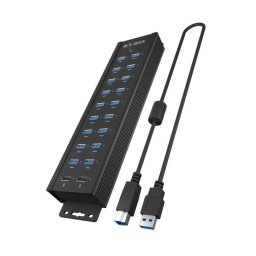 Hub ICY BOX 20 puertos USB 5 Gbit/s modelo IB-HUB1720-U3 carga rápida