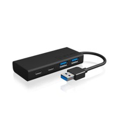 Hub ICY BOX 4 puertos 5 Gbps IB-HUB1426-U3 con USB-A y USB-C, chasis aluminio
